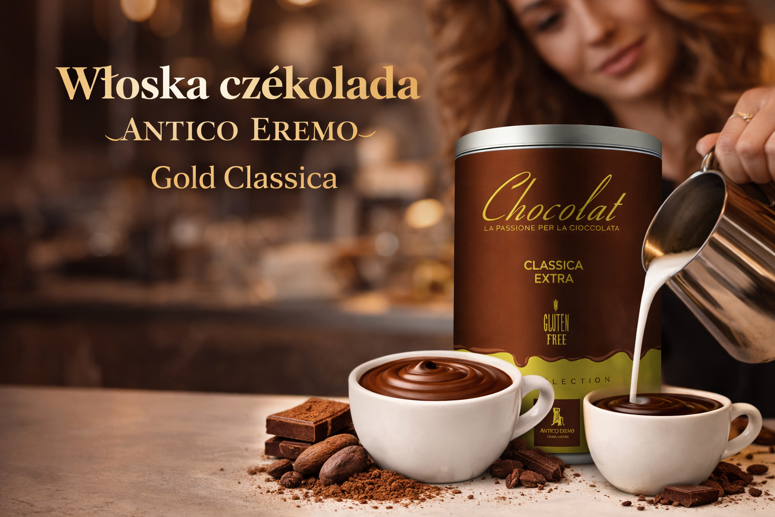 Włoska czekolada ANTICO EREMO Gold Classica – puszka 750 g ChatGPT_Image_29_sty_2026__13_01_45