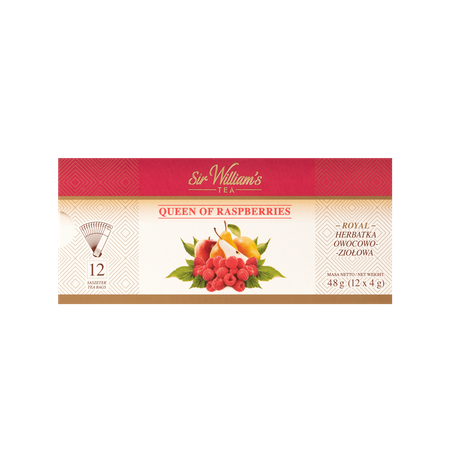 Herbata owocowa SIR WILLIAM'S ROYAL Queen of Raspberries 12 saszetek