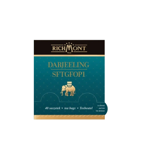 Herbata czarna RICHMONT Darjeeling SFTGFOP1 40 Saszetek z Zestawem do Celebracji