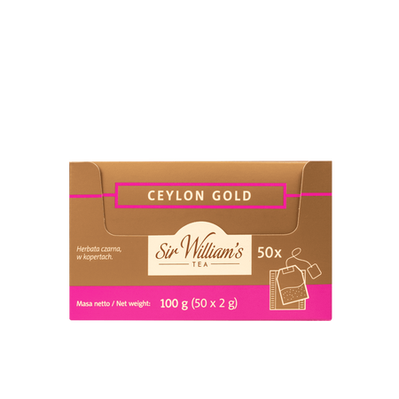 Herbata czarna SIR WILLIAM'S TEA Ceylon Gold 50 saszetek