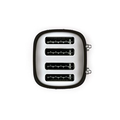 Toster na cztery kromki, czarny, 2000 W