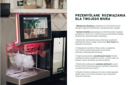 Ekspres automatyczny COFFEE FORMAT DUKE W2L