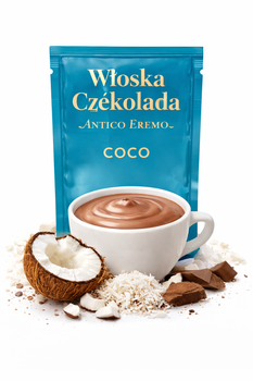 Czekolada włoska ANTICO EREMO Coco (kokosowa) 30g/10 sztuk