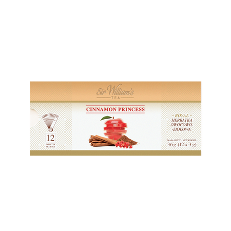 Herbata owocowa SIR WILLIAM'S ROYAL Cinnamon Princess 12 saszetek