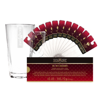Zestaw Richmont Rum Cherry 12 Saszetek + Szklanka Richmont Hot