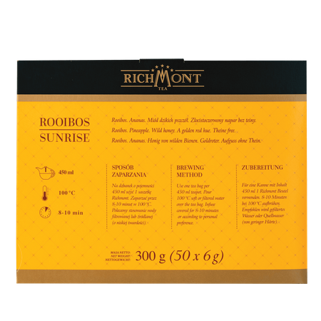 Herbata owocowa RICHMONT Rooibos Sunrise 50 saszetek