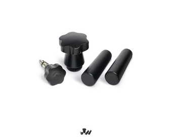 Zestaw drewnianych uchwytów La Pavoni Czarny LPAHANLBL01