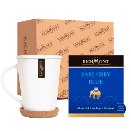 Herbata czarna RICHMONT Earl Grey Blue 40 Saszetek z Zestawem do Celebracji