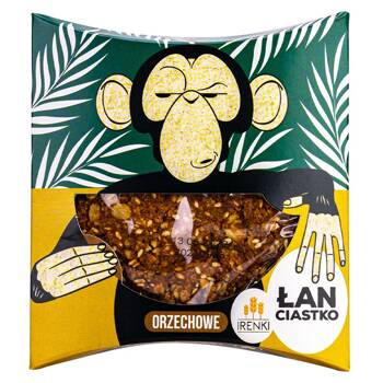 Ciastko ŁAN z kremem orzechowym - Małpa Irenki