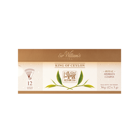 Herbata czarna SIR WILLIAM'S ROYAL King of Ceylon 12 saszetek