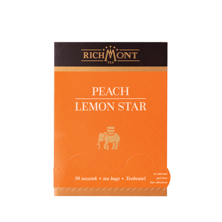 Herbata owocowa RICHMONT Peach Lemon Star 50 saszetek