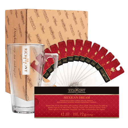 Zestaw Richmont Mexican Dream 12 Saszetek + Szklanka Richmont Hot