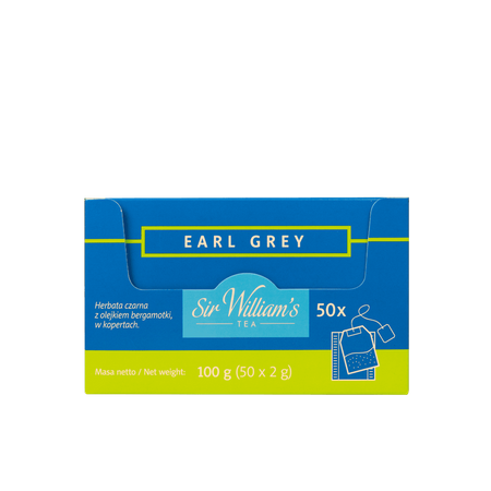 Herbata czarna SIR WILLIAM'S TEA Earl Grey 50 saszetek