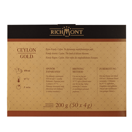 Herbata czarna RICHMONT Ceylon Gold 50 saszetek