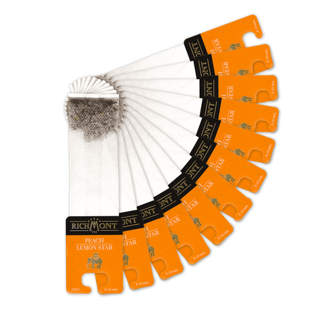 Herbata owocowa RICHMONT Peach Lemon Star 12 saszetek