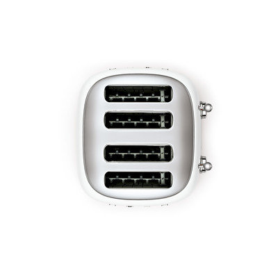 Toster na cztery kromki, biały, 2000 W