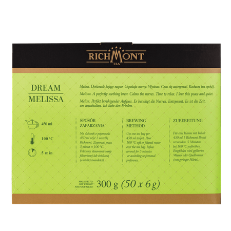 Herbata ziołowa RICHMONT Dream Melissa 50 saszetek
