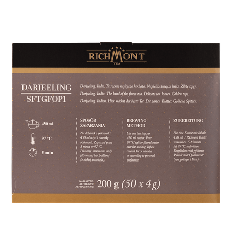 Herbata czarna RICHMONT Darjeeling 50 saszetek