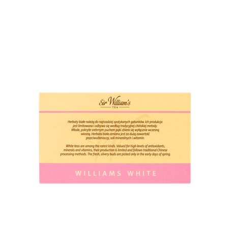 Herbata biała SIR WILLIAM'S TEA Williams White 50 saszetek