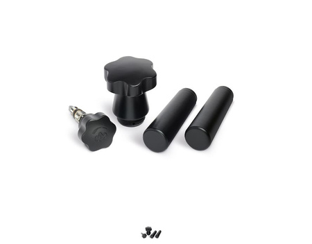 Zestaw drewnianych uchwytów La Pavoni Czarny LPAHANLBL01