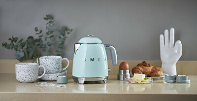Czajnik elektryczny mini, pastelowa zieleń