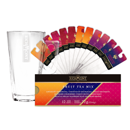 Zestaw Herbat Owocowych Richmont Fruit Mix + Szklanka Richmont Hot