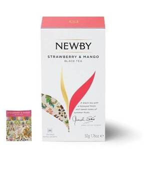 Herbata w saszetkach Newby Strawberry& Mango 100 sztuk