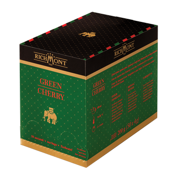 Herbata zielona RICHMONT Green Cherry 50 saszetek