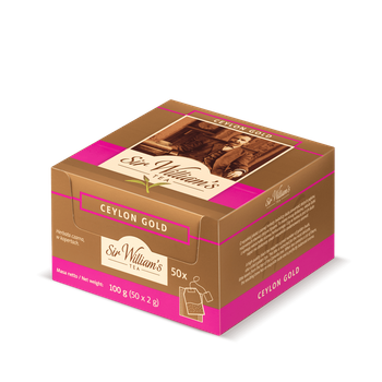 Herbata czarna SIR WILLIAM'S TEA Ceylon Gold 50 saszetek