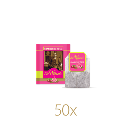 Herbata owocowa SIR WILLIAM'S TEA Cranberry Rose 50 saszetek