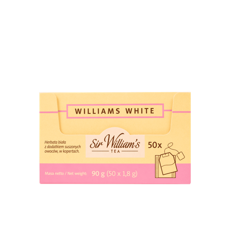 Herbata biała SIR WILLIAM'S TEA Williams White 50 saszetek