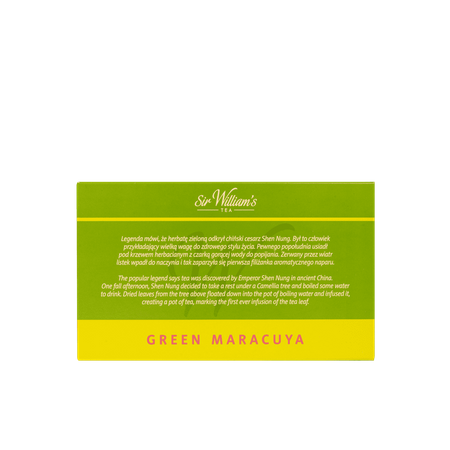 Herbata zielona SIR WILLIAM'S TEA Green Maracuja 50 saszetek