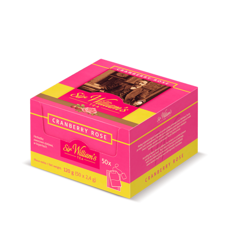 Herbata owocowa SIR WILLIAM'S TEA Cranberry Rose 50 saszetek