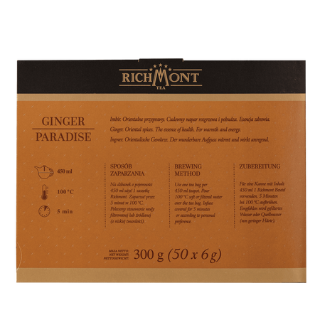 Herbata ziołowa RICHMONT Ginger Paradise 50 saszetek