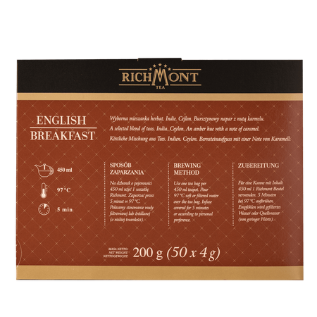 Herbata czarna RICHMONT English Breakfast 50 saszetek