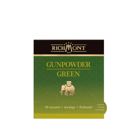 Herbata zielona RICHMONT Gunpowder Green 40 Saszetek z Zestawem do Celebracji