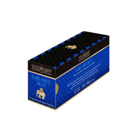 Zestaw Richmont Earl Grey Blue 12 Saszetek + Szklanka Richmont Hot