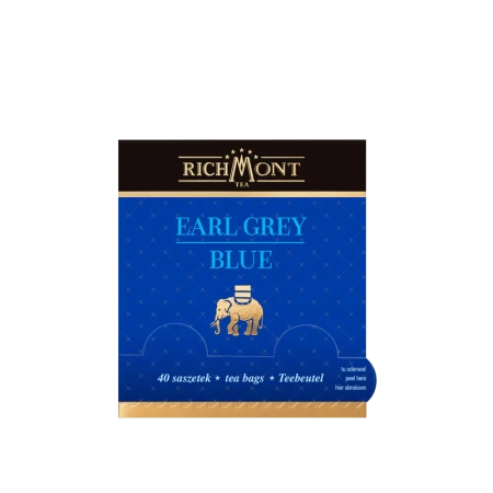 Herbata czarna RICHMONT Earl Grey Blue 40 Saszetek z Zestawem do Celebracji