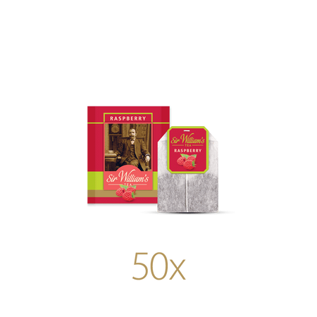 Herbata owocowa SIR WILLIAM'S TEA Raspberry 50 saszetek