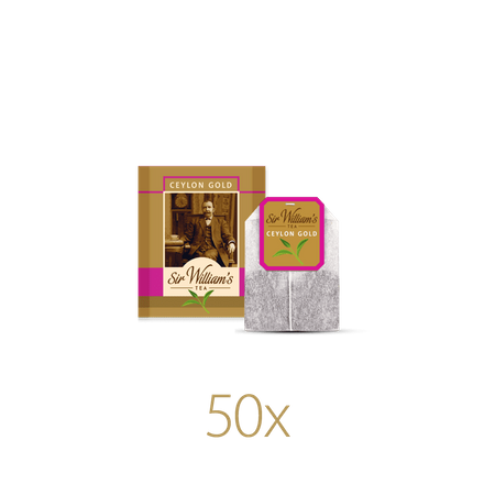 Herbata czarna SIR WILLIAM'S TEA Ceylon Gold 50 saszetek