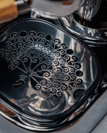 Ozdobna tacka ociekowa La Pavoni Chrom LPAGPELS01