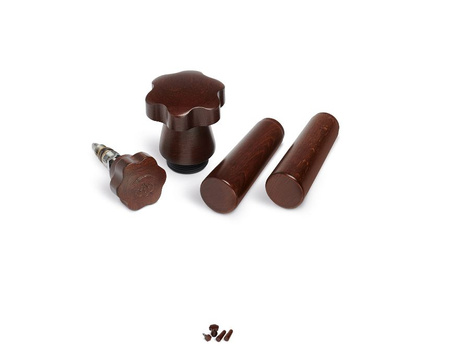 Zestaw drewnianych uchwytów La Pavoni Brązowy LPAHANLWO01