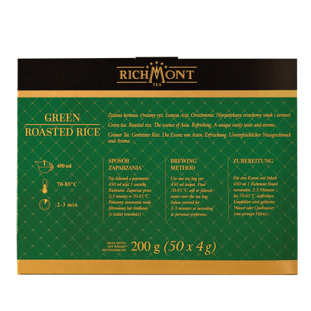 Herbata zielona RICHMONT Green Roasted Rice 50 saszetek