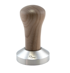 Tamper stal nierdz. - 58 mm drewno orzech