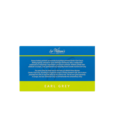 Herbata czarna SIR WILLIAM'S TEA Earl Grey 50 saszetek