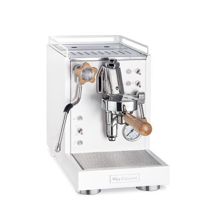 Ekspres kolbowy La Pavoni Mini Cellini – Dąb & Biały Mat | LPSMCW01EU