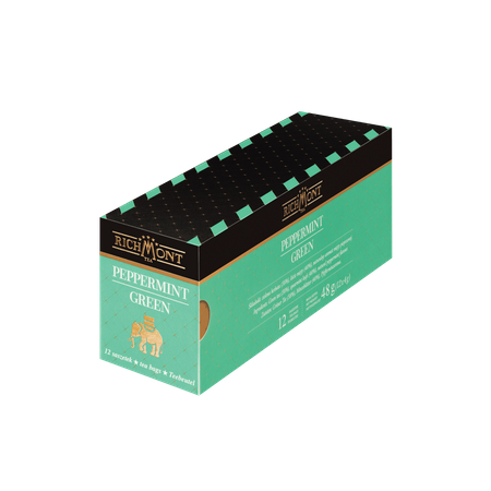 Herbata zielona RICHMONT Peppermint Green 12 saszetek