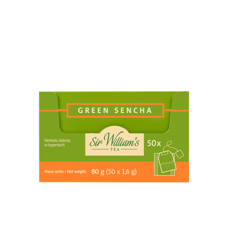 Herbata zielona SIR WILLIAM'S TEA Green Sencha 50 saszetek