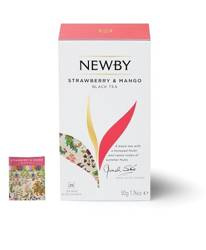 Herbata czarna NEWBY Strawberry & Mango 25 saszetek