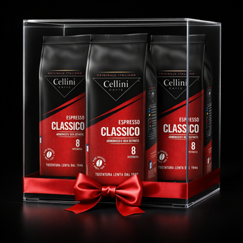 Zestaw kawa ziarnistych x3   –15% CELLINI Classico 500g